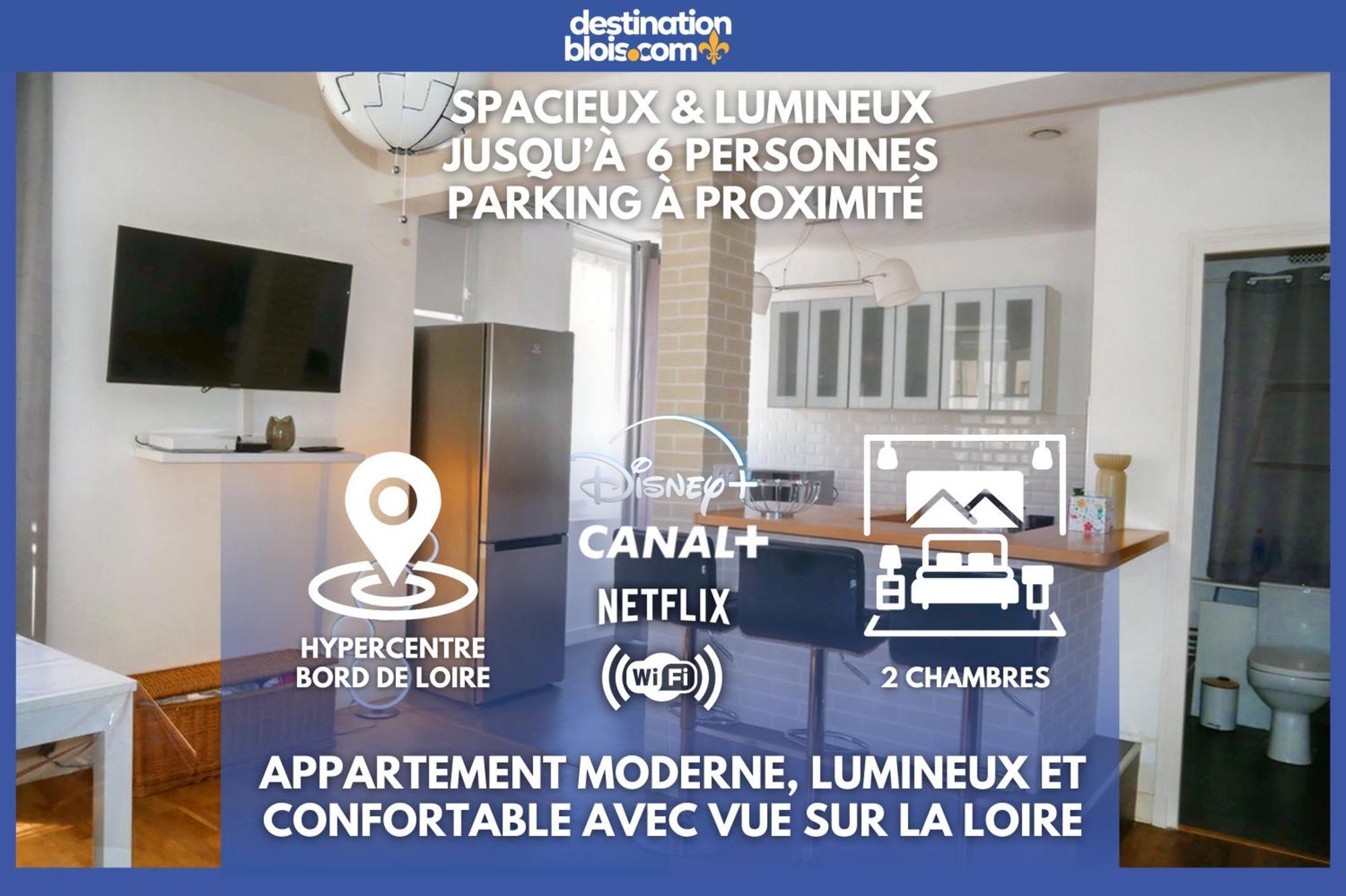 Apartamento Moderne 60M2 Vue Sur La Loire Hypercentre Blois Exterior foto