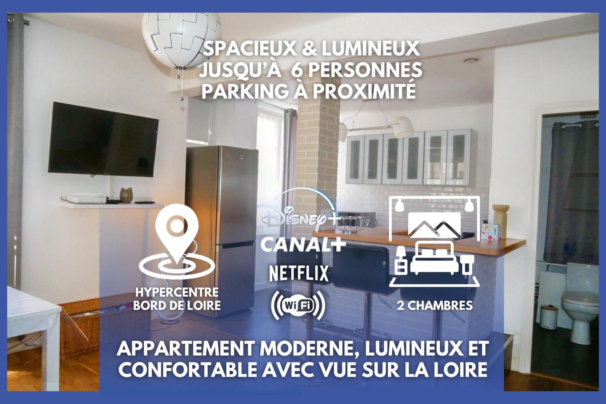 Apartamento Moderne 60M2 Vue Sur La Loire Hypercentre Blois Exterior foto